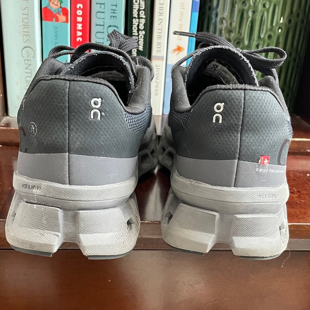 On Running Men’s Cloudnova Sneakers in Black and Gray - Picture 3 of 11